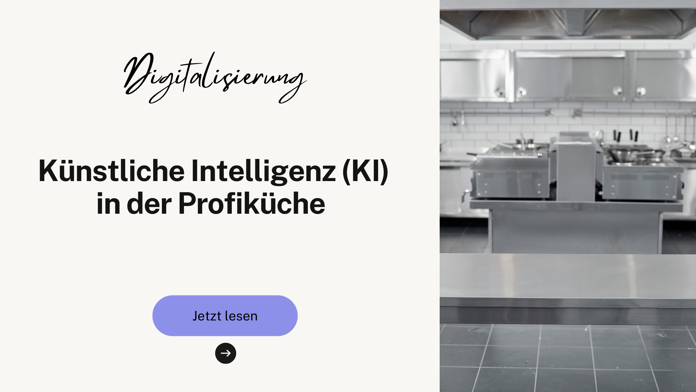 Optimierung der professionellen Küche, Gastronomie und Hotellerie durch künstliche Intelligenz (KI)